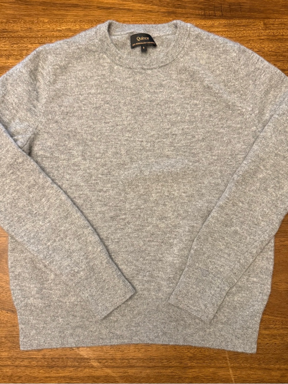 Quince Light Gray Women’s  Cashmere Crewneck Sweater Size S - Picture 9 of 9